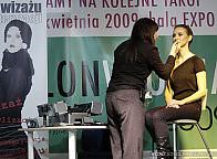 Pokaz makijażu wieczorowego, Salon Wiosna 2009 - fot. Anna Zakrzewska, Adam Dauksza