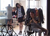 Showroom Lidii Kality. Backstage z sesji fotograficznej. 8 lipca 2015. Fot. Anita Kot