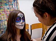 Sugarskulls - zajęcia z charakteryzacji. Październik 2015 r. Fot. Anita Kot