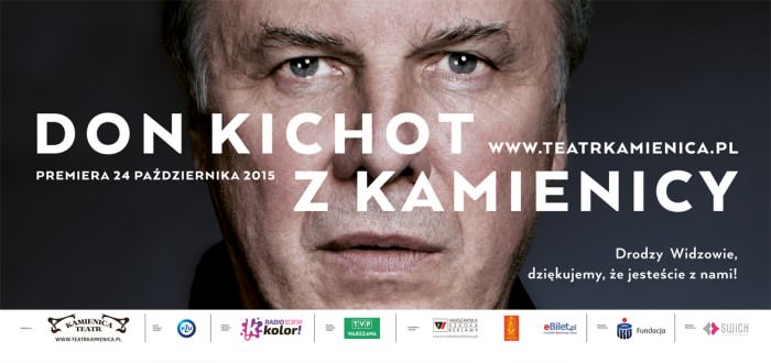Don Kichot z Kamienicy - plakat - współpraca SWiCH z Teatrem Kamienica
