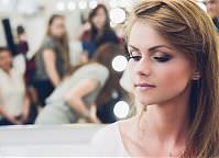 Dzień Otwarty SWiCH - warsztaty makijażu ślubnego. 2 czerwca 2016 r. Modelka: Iga Anna Szulc; Make-up: Małgorzata Bałdowska; Fot. Piotr Pazdyka