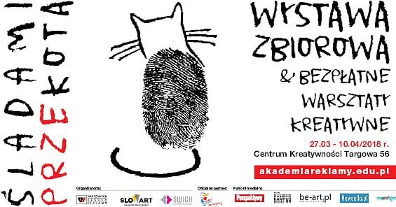 Prace Słuchaczek SWiCh na wystawie pt. "Śladami PrzeKota" w Centrum Kreatywności Targowa. 27 marca 2018 r. 
