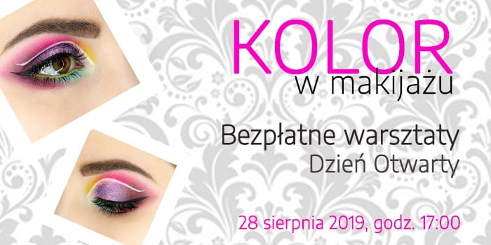 Kolor w makijażu - bezpłatne warsztaty i Dzień Otwarty Szkołay Wizażu i Charakteryzacji SWiCh. Zapraszamy 28 sierpnia 2019 r. (środa) o godzinie 17:00 